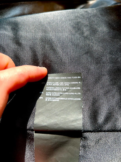 saint laurent black leather biker jacket