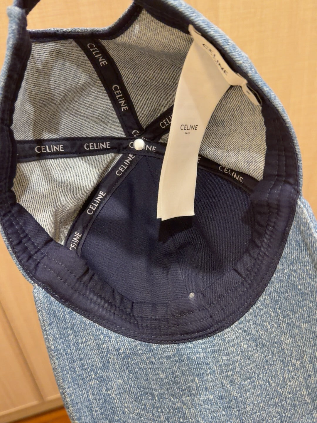 Celine Denim Duckbill Cap Size M