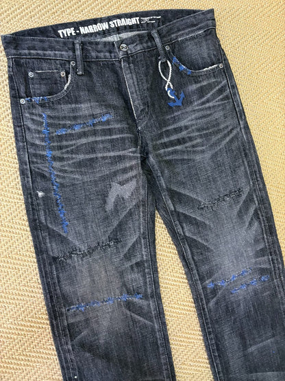 Neighborhood Blue Knife Cut Denim Pants