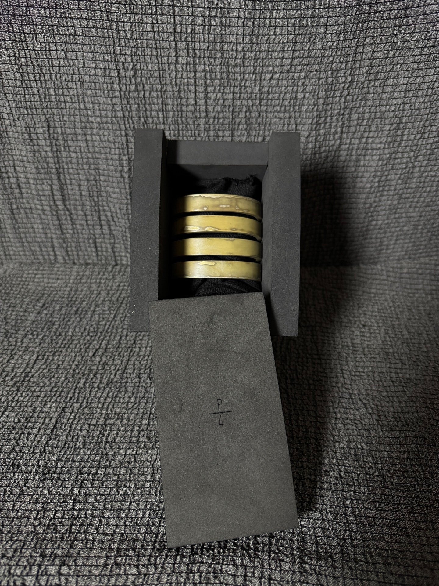 acid silver hollow bracelet by parts of four