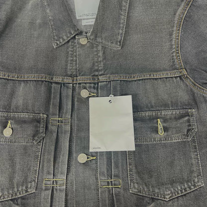 VISVIM Black Gray Classic Denim Jacket