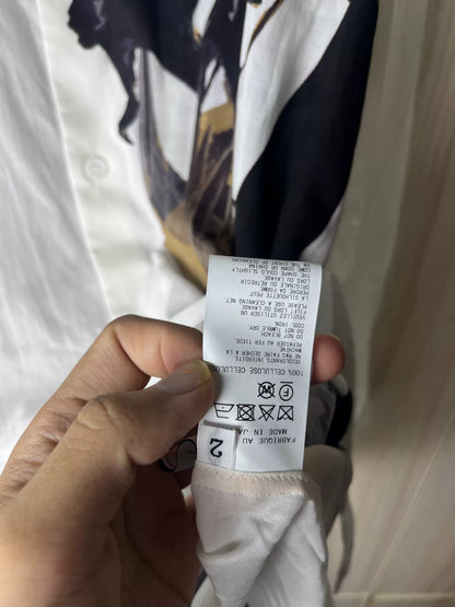 Yohji Yamamoto Asymmetrical Print Shirt