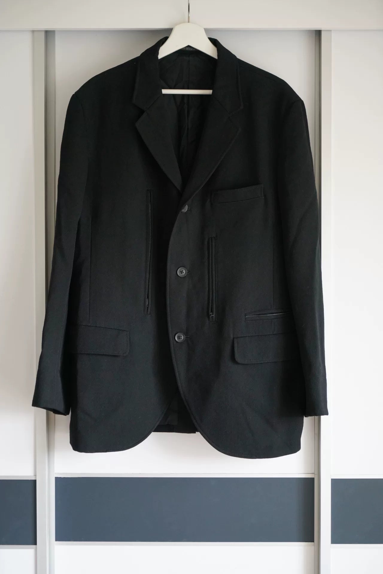 Yohji Yamamoto Black Pocket Zipper Suit
