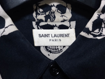 Saint Laurent 15SS Skull Print Shirt