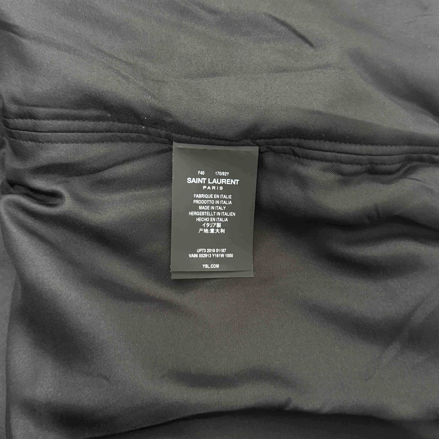 Saint Laurent Graffiti Embroidery Bomber Jacket
