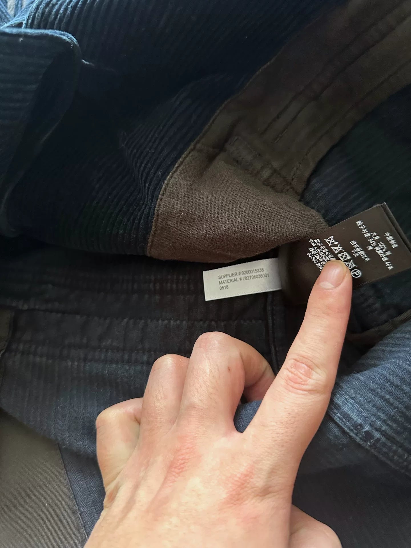 RRL Blue Dyed Corduroy Blazer