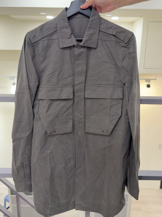 Rick Owens Men's Gray Shirt Size S