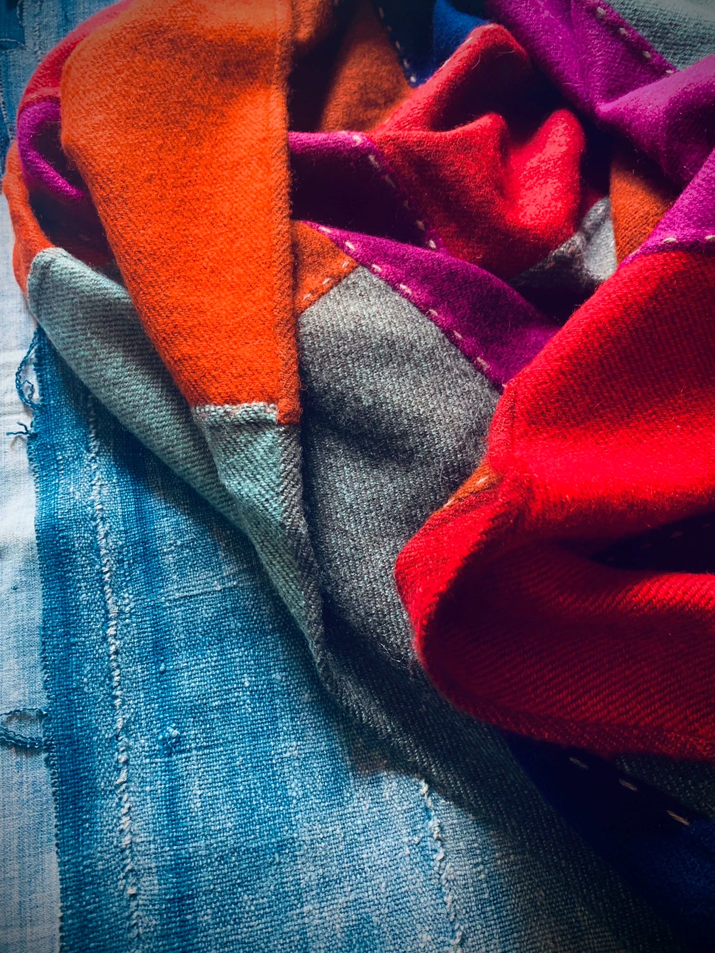 Visvim 2015AW Patchwork Yak Wool Blanket