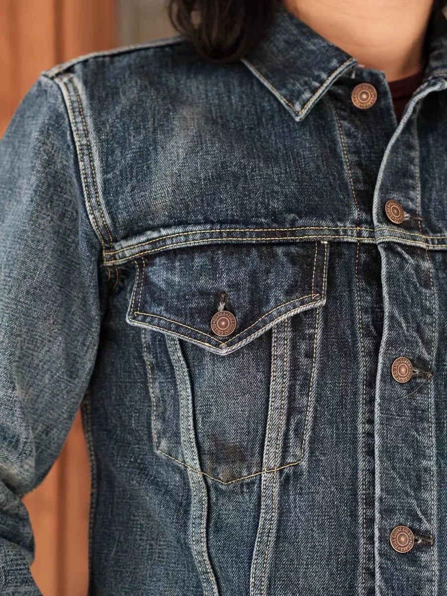 FULLCOUNT 3rd Gen 15.5oz Distressed Denim Jacket