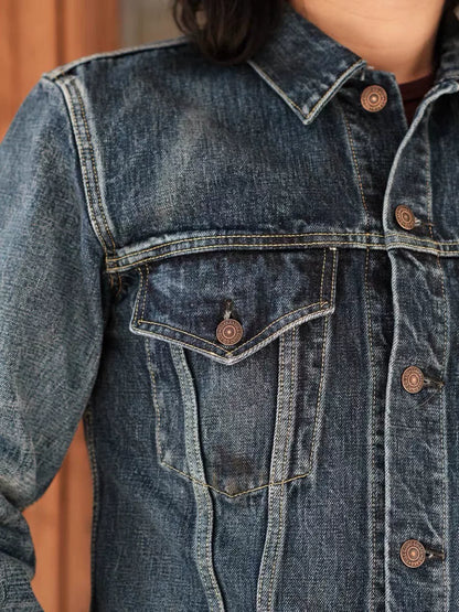 FULLCOUNT 3rd Gen 15.5oz Distressed Denim Jacket