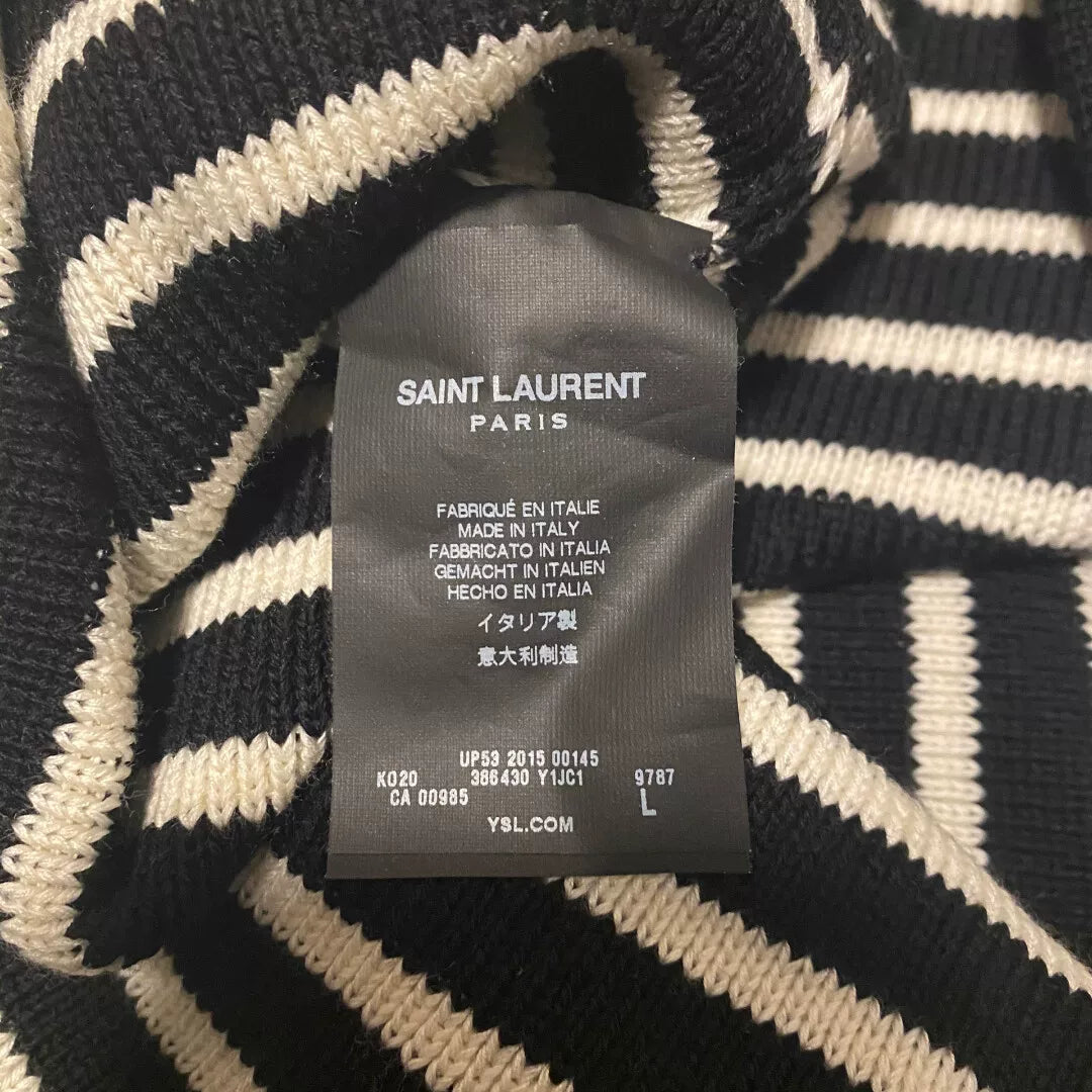 Saint Laurent FW15 Striped Turtleneck