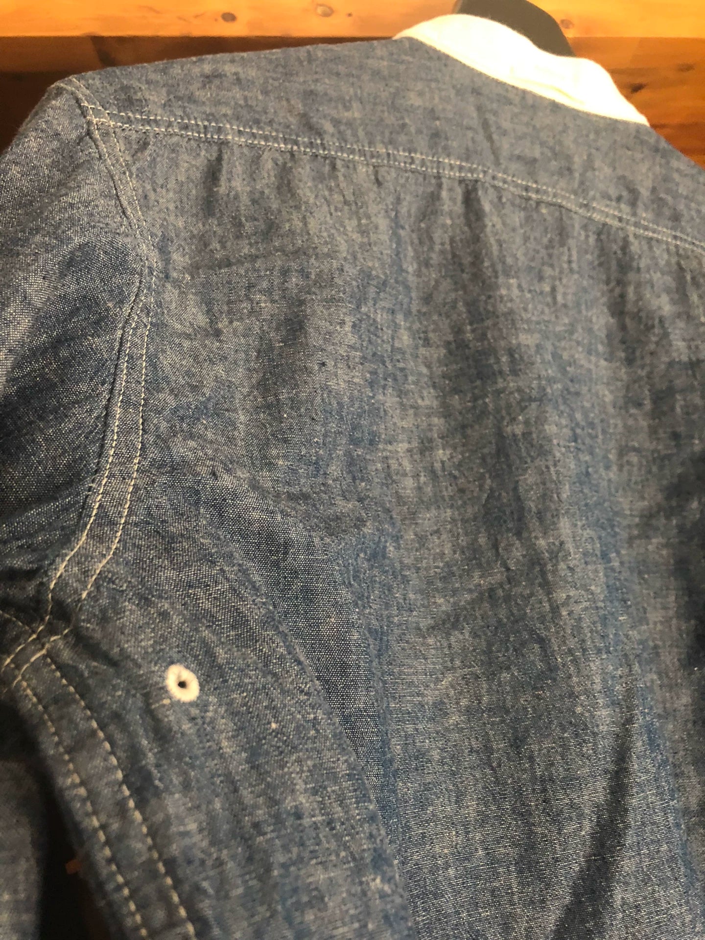 Nigel Cabourn Indigo Cotton Linen Shirt