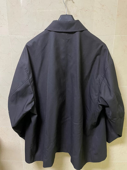 n.hoolywood balmacaan wool chesterfield coat