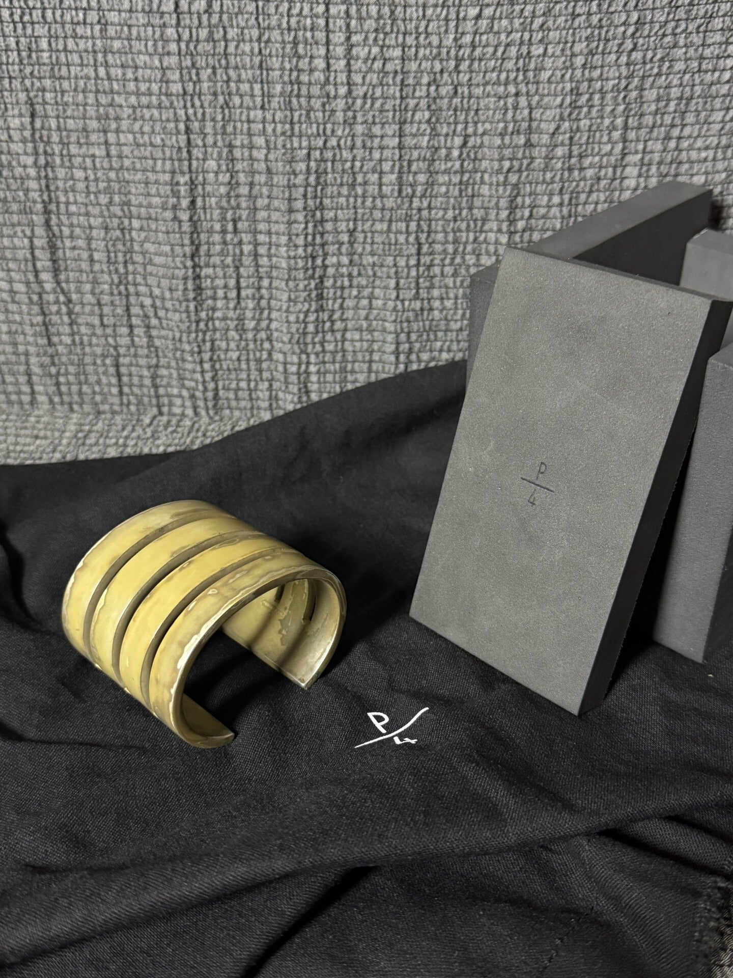 acid silver hollow bracelet by parts of four