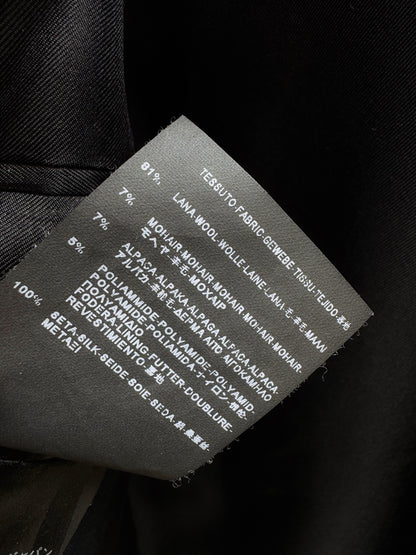 Saint Laurent Gray Plaid Wool Blazer