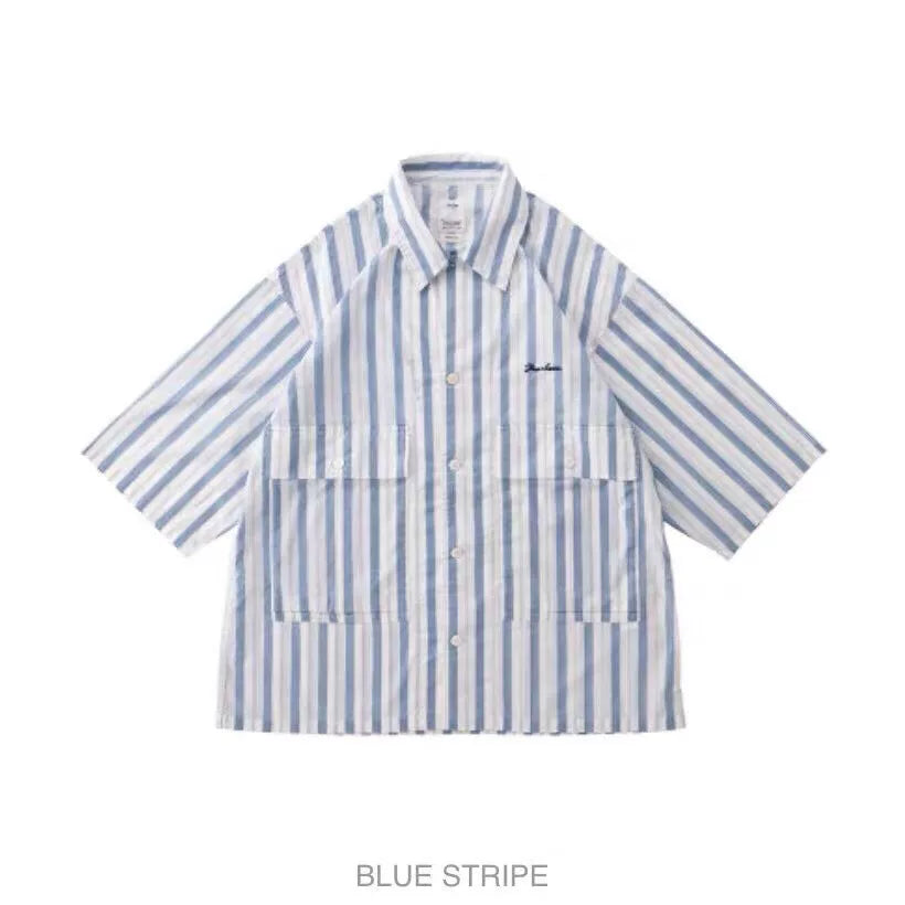 Visvim 20SS CORNET S/S Blue Stripe Shirt