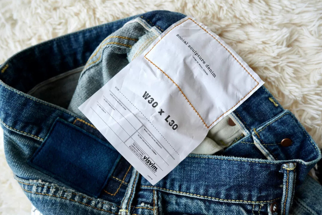 VISVIM Distressed Blue Jeans
