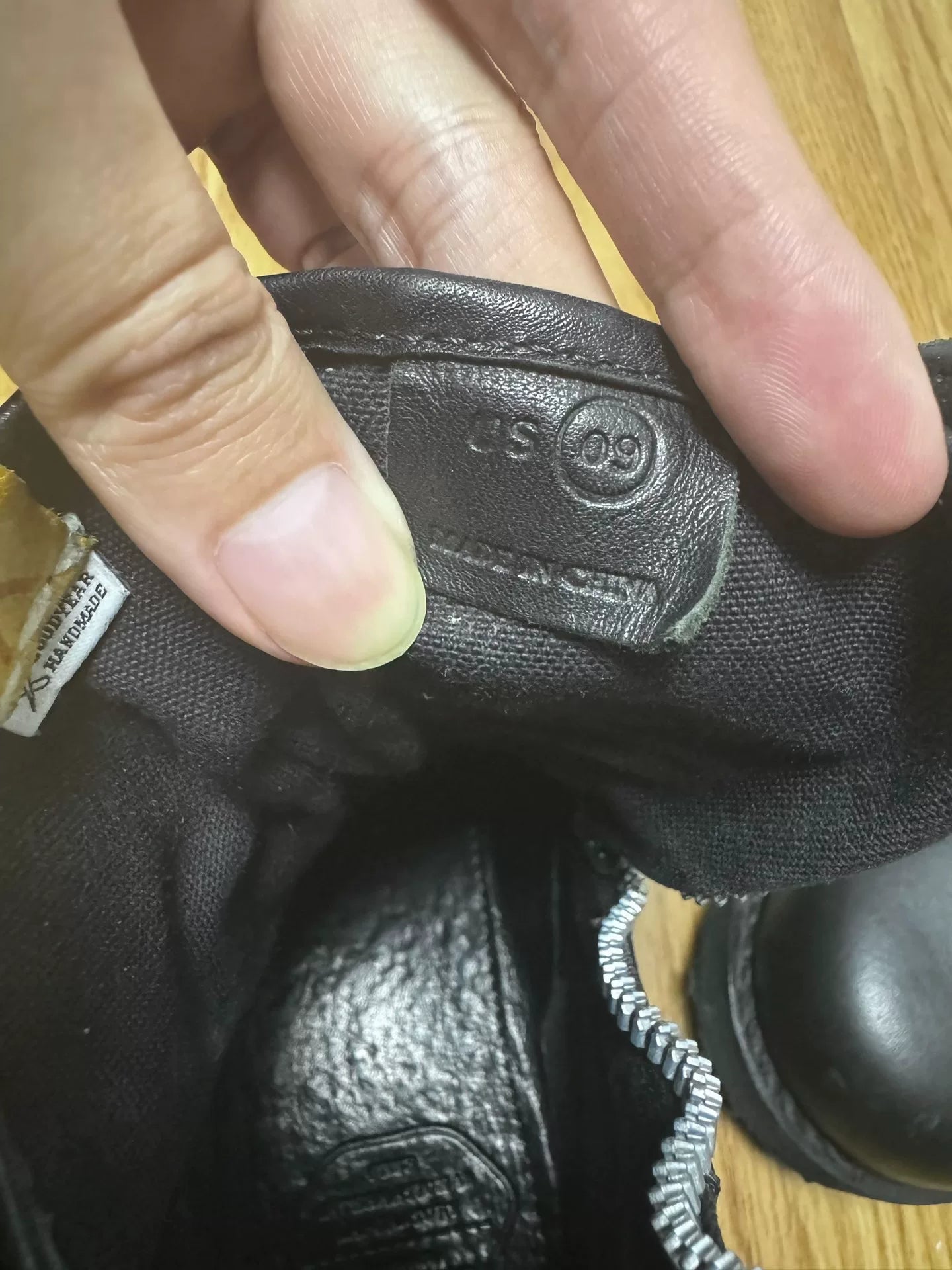 visvim black 7-hole military boots size 9