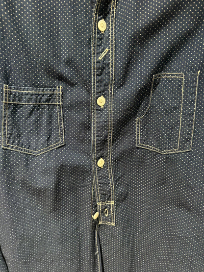 Freewheelers Conductor Work Shirt in Blue