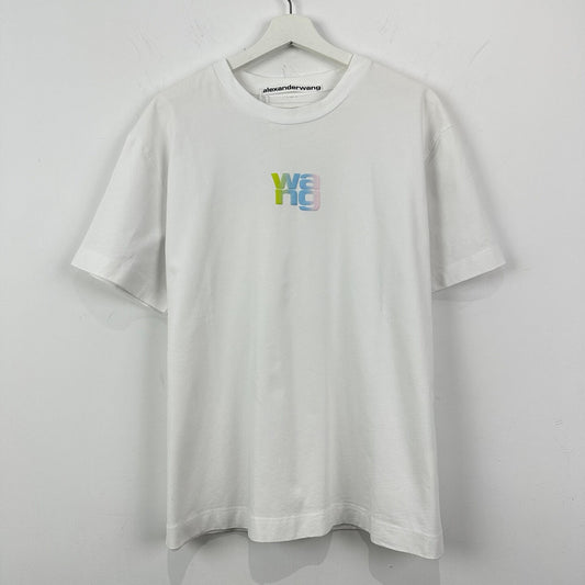 Alexander Wang Gradient Logo Short Sleeve Tee