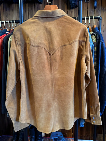 RRL Western Style Suede Shirt