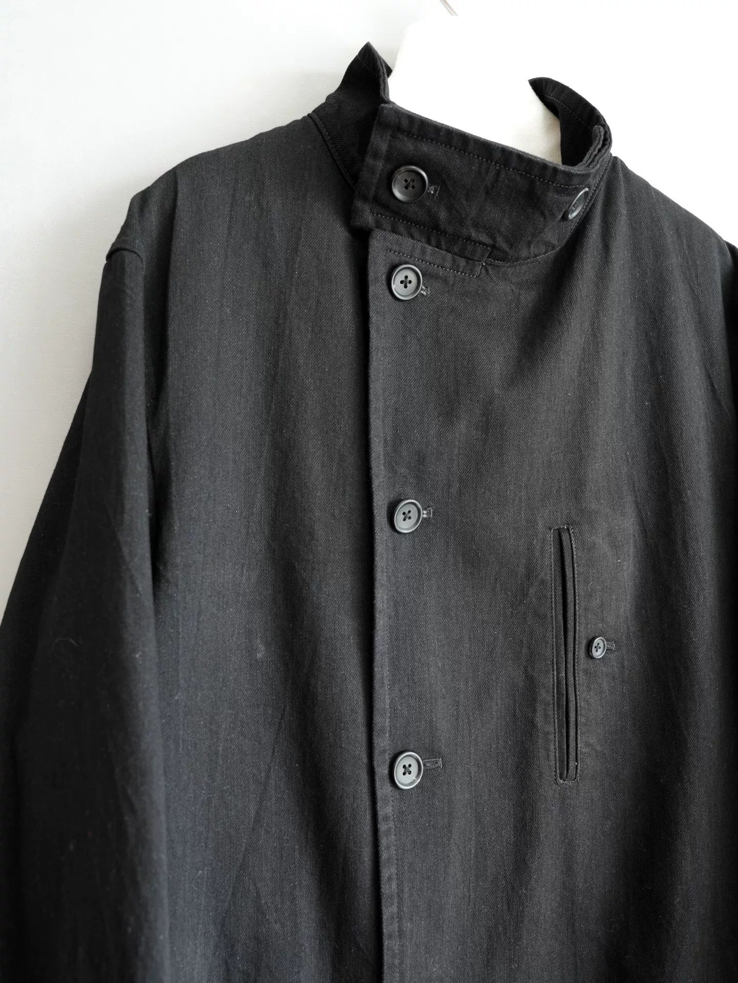 Yohji Yamamoto Black Long Coat 23AW
