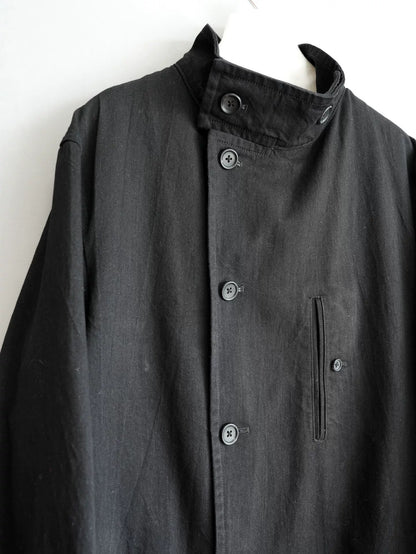 Yohji Yamamoto Black Long Coat 23AW