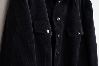 Yohji Yamamoto Black Corduroy Long Jacket