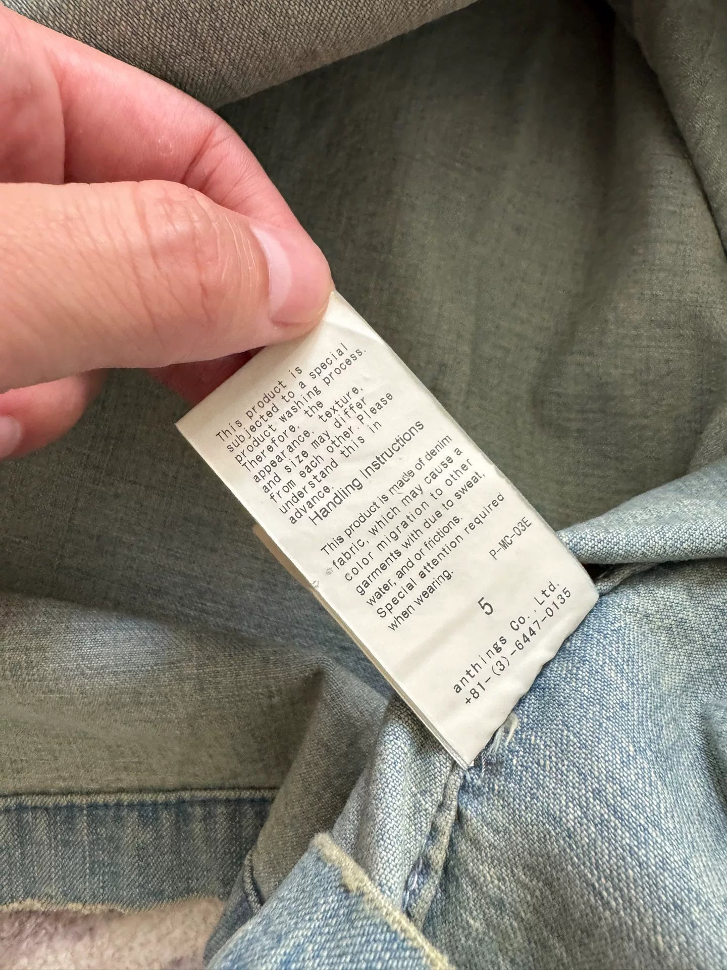 navy denim jacket by A.PRESSE