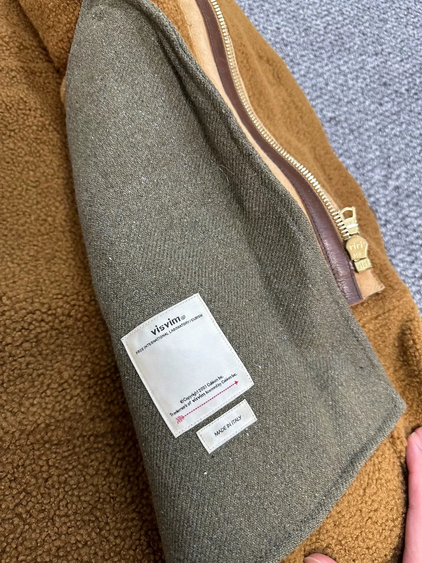 visvim Shearling Hudson Coat Size 4