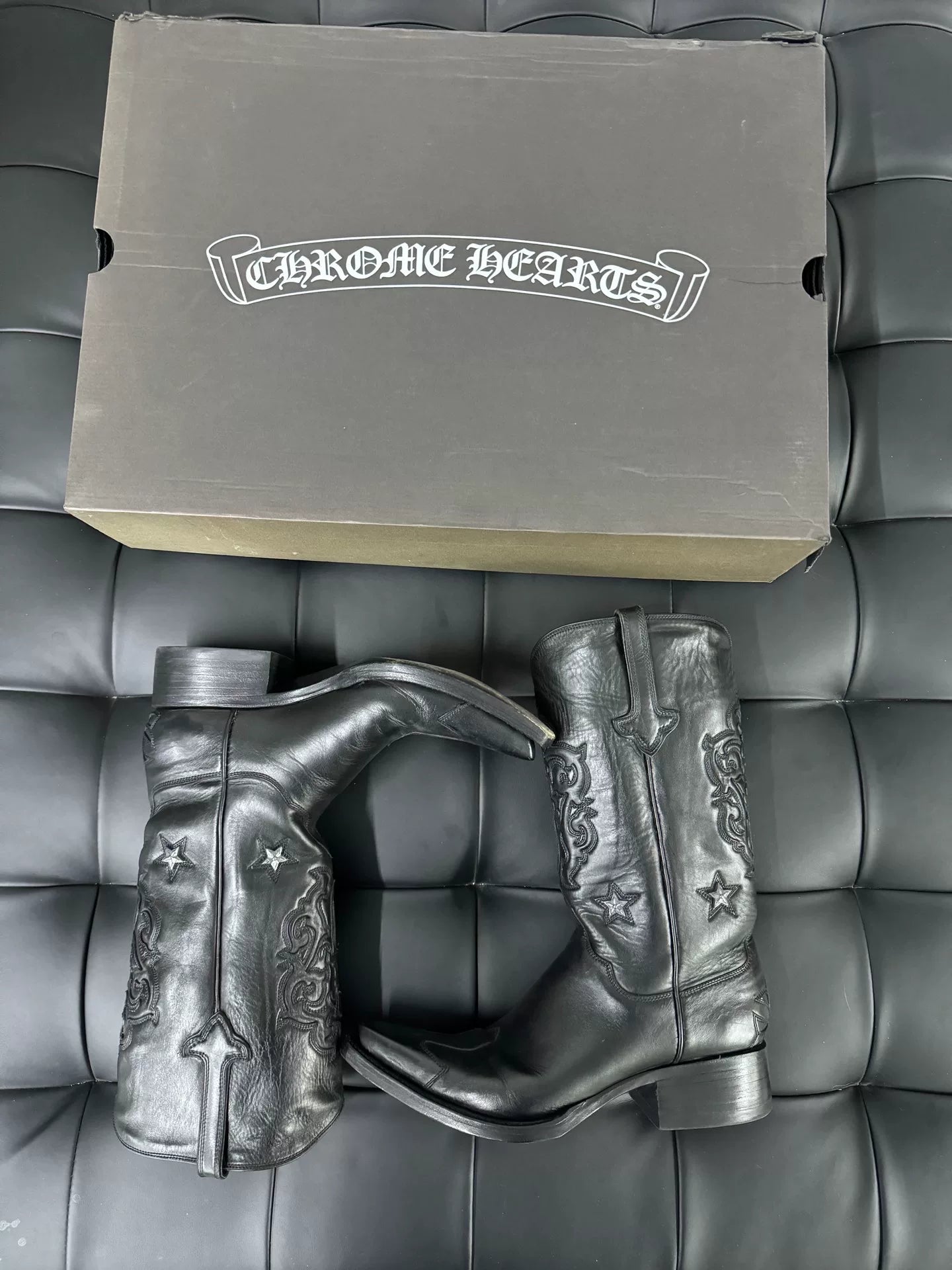 Chrome Hearts Western Cowboy Star Boots