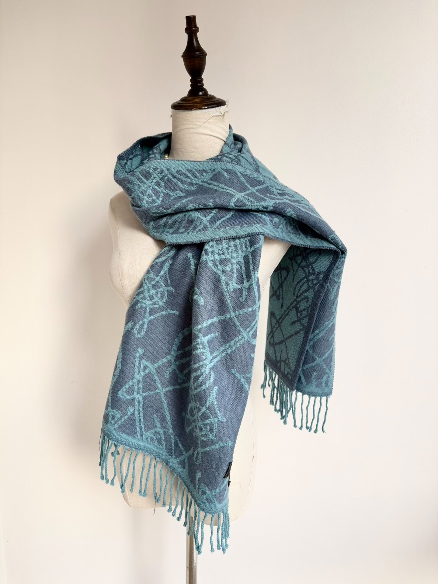 Vivienne Westwood Vintage Blue Print Scarf