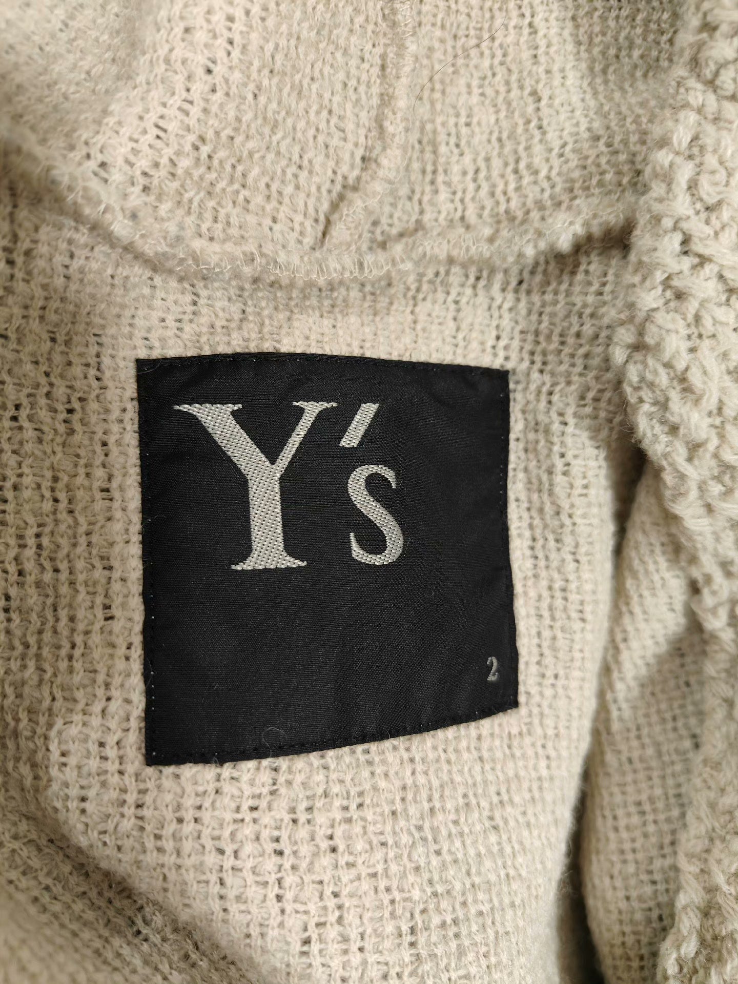 Yohji Yamamoto Spliced Sweater Coat