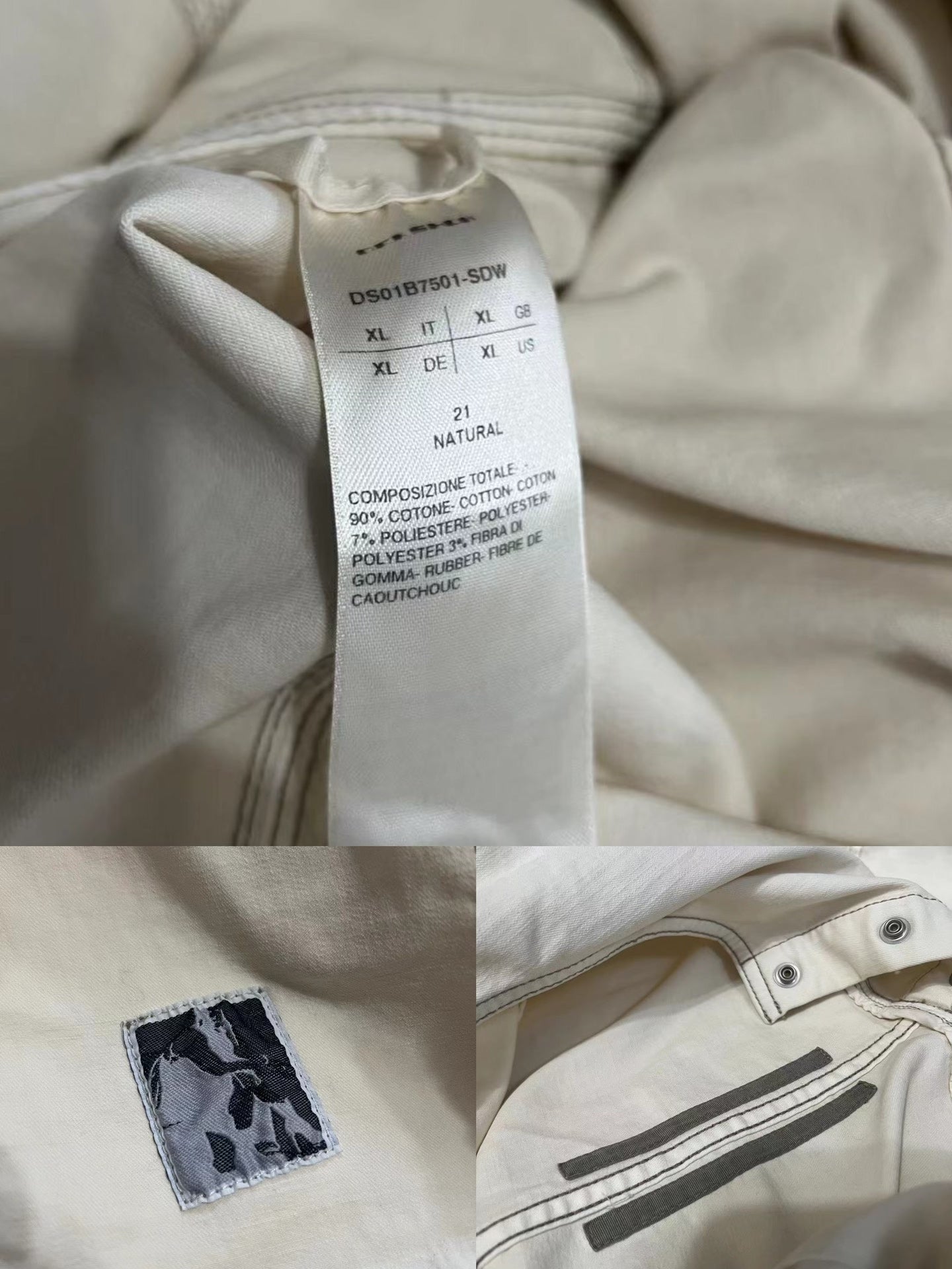 rick owens  texture frayed vest