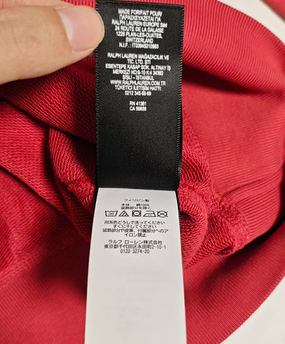 ralph lauren rrl vintage red sweatshirt