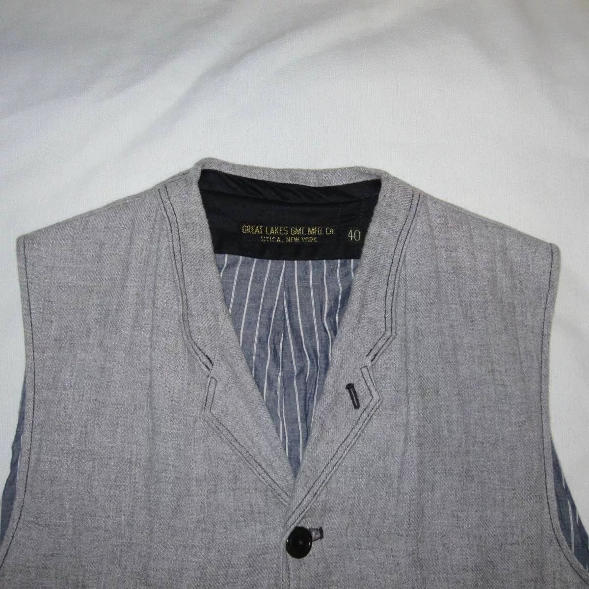 Freewheelers Linen Cotton Vest Size 40