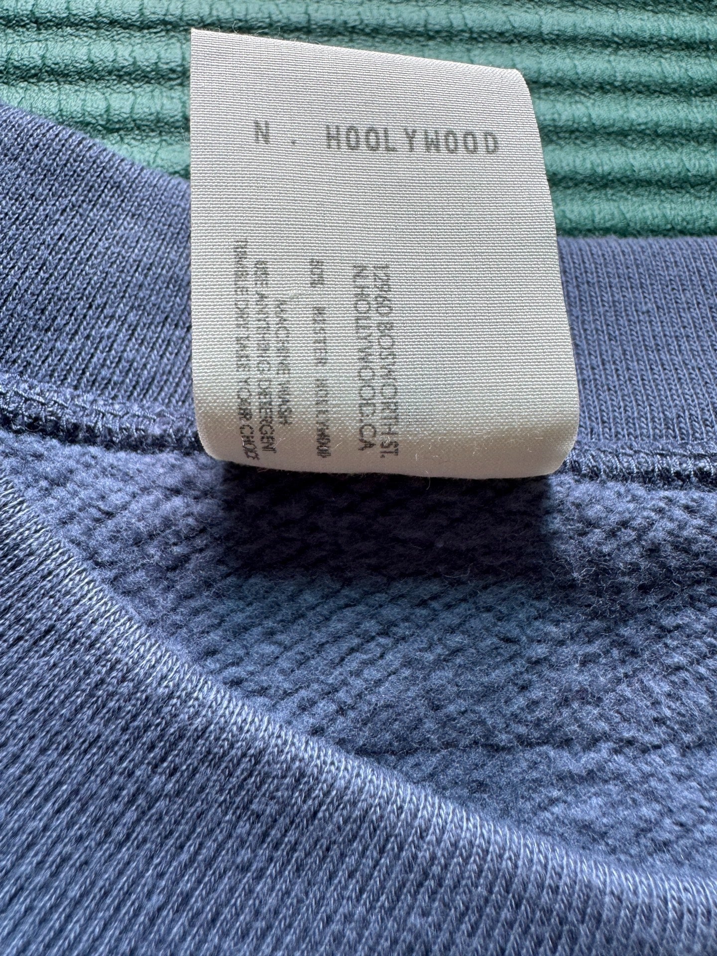 N.HOOLYWOOD 24AW Military Line Fleece Sweatshirt