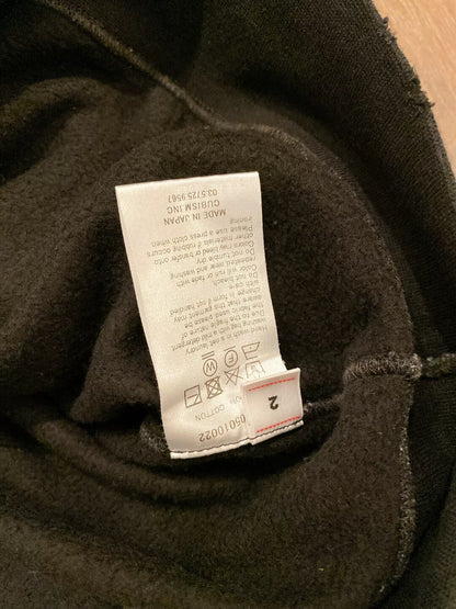 visvim jumbo black mud-dyed hoodie