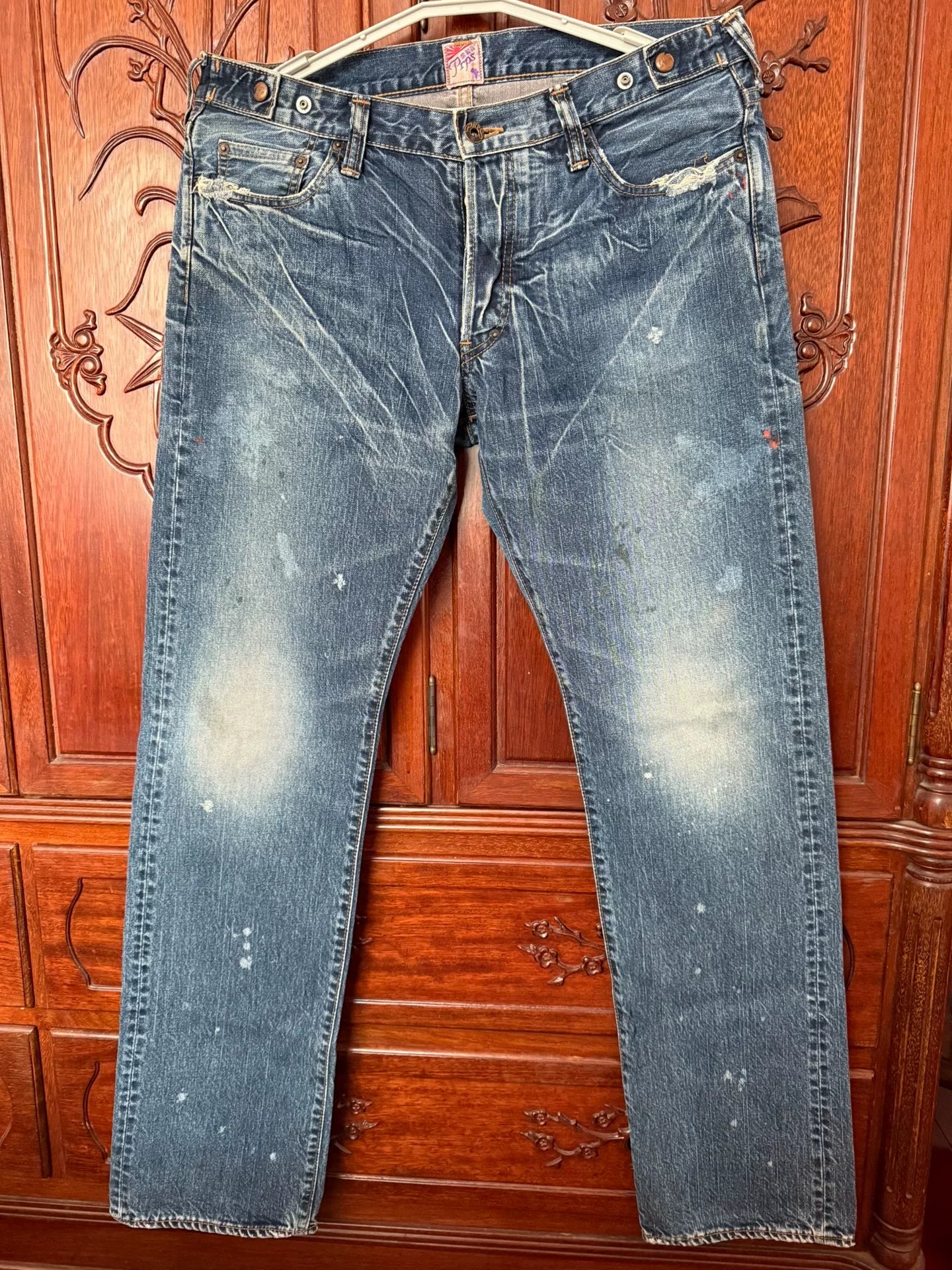 PRPS Men's Blue Jeans Paint Splatter