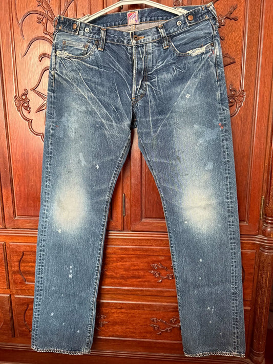 PRPS Men's Blue Jeans Paint Splatter