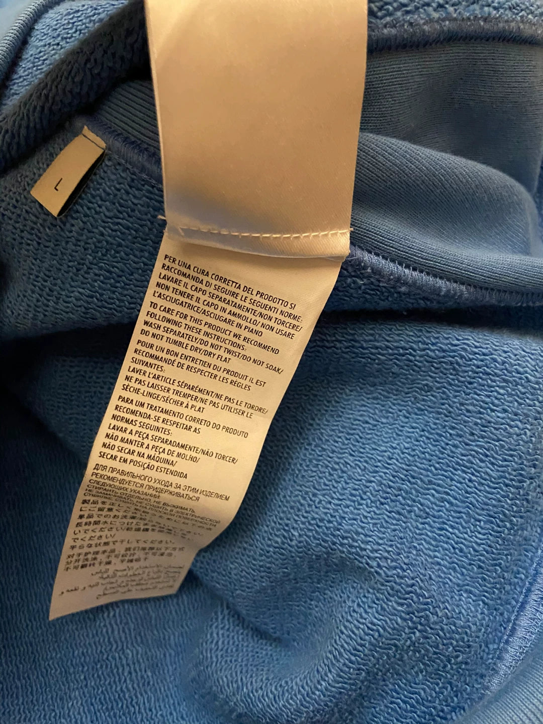 gucci blue hoodie with logo and stars