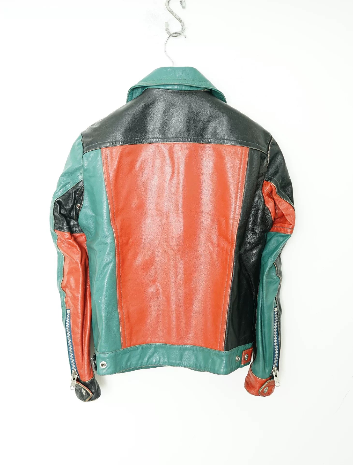 Schott Patchwork Leather Jacket S Size