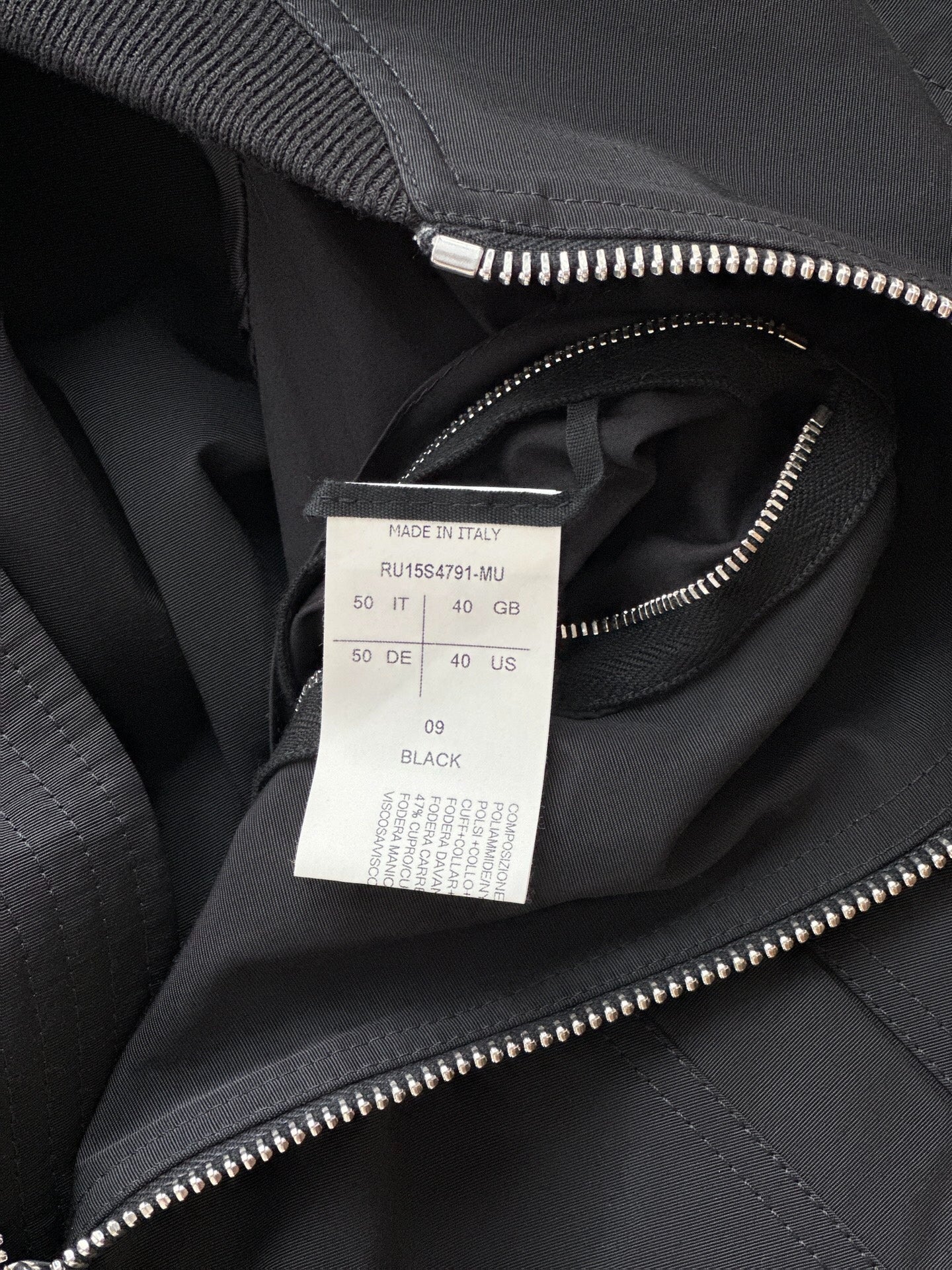 Rick Owens Men's Zip Flight Jacket