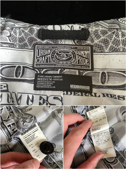 NEIGHBORHOOD Early Wool Black Blazer