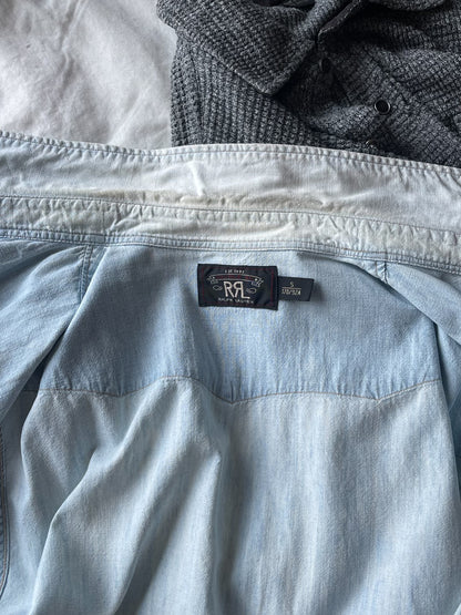 RRL Washed Blue Shirt