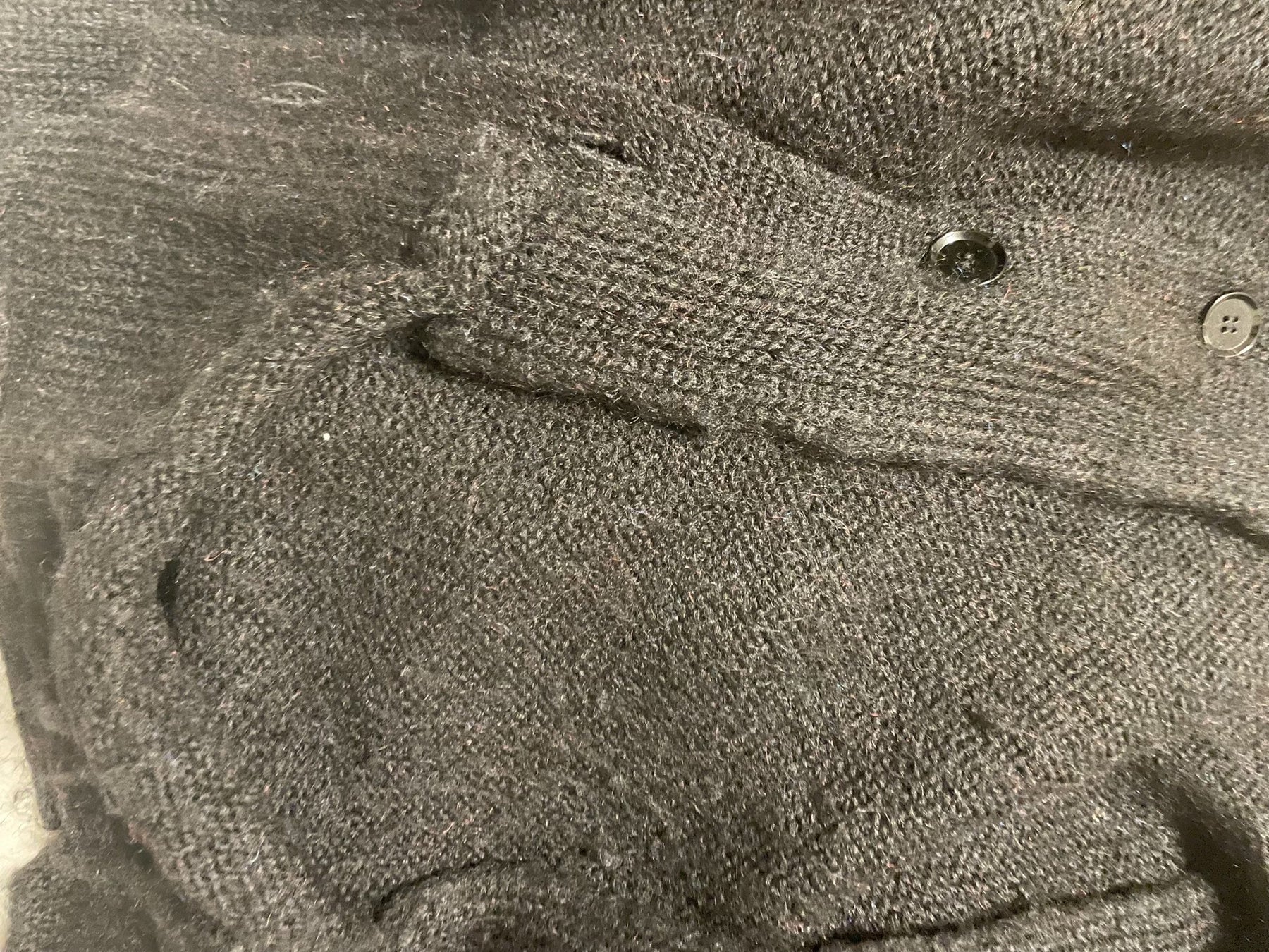 Yohji Yamamoto Mohair Blend Long Cardigan