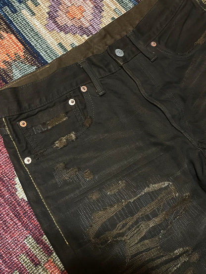 RRL 2016 Vintage Distressed Patch Pants