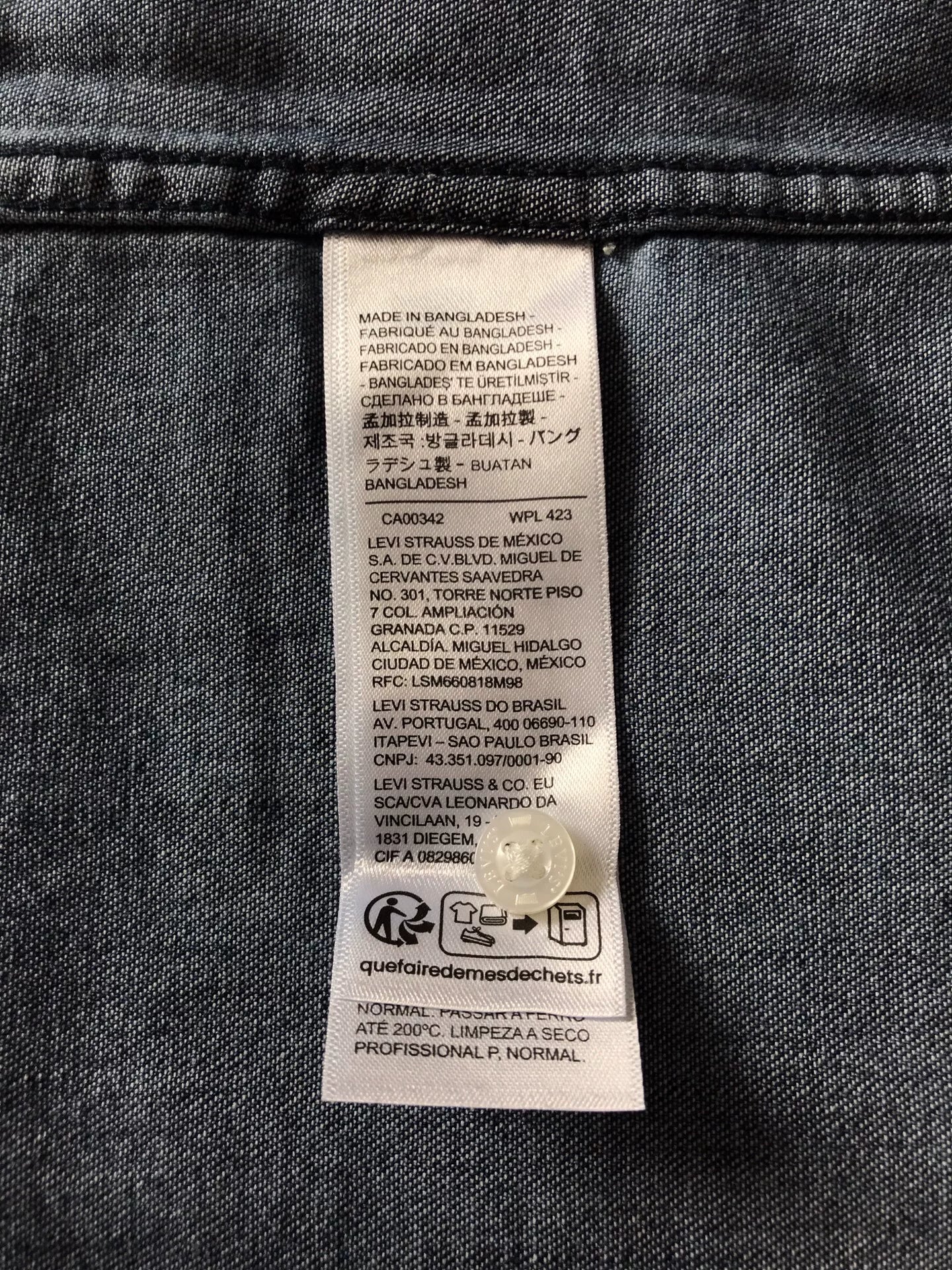 Levi's 85745-0073 Washed Denim Shirt