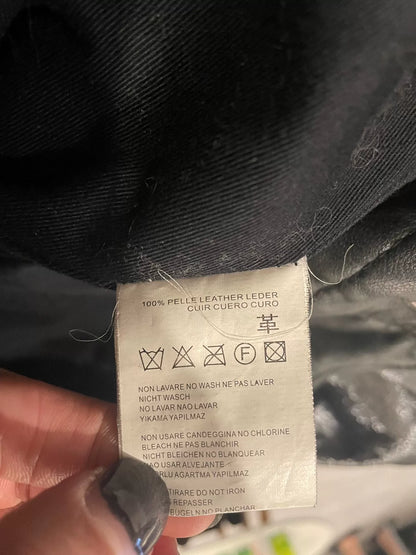 diesel leather biker jacket size xxl