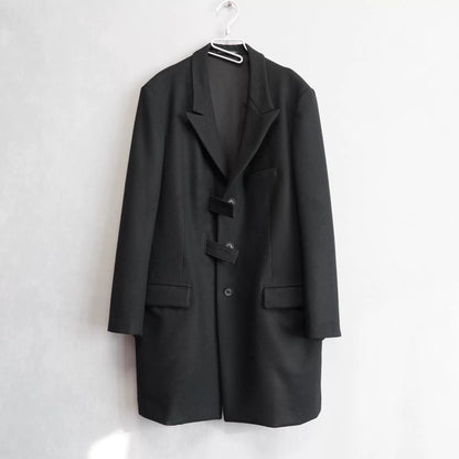 yohji yamamoto flannel long jacket